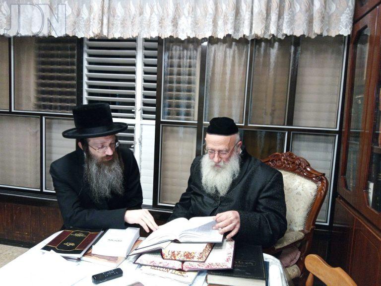 רבי אברהם צבי פריעדמאן בביקור אצל גדולי ישראל בארה''ק לרגל הוצאות ספריו (11)