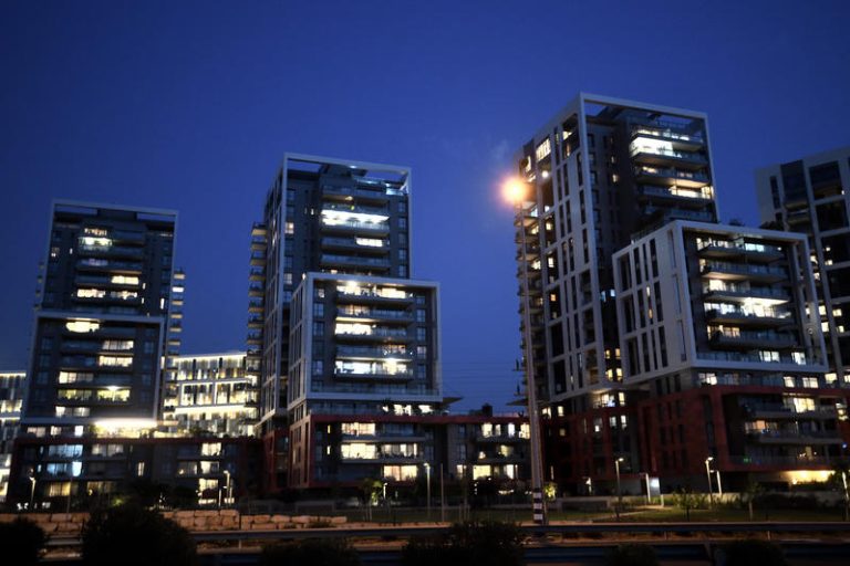 A newly built residential neighborhood in Herzliya