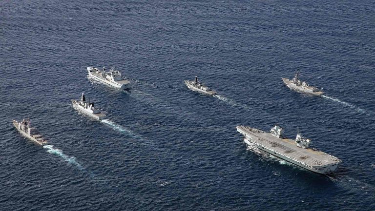HMS_Queen_Elizabeth_Carrier_Strike_Group_during_Westlant_19 (1)
