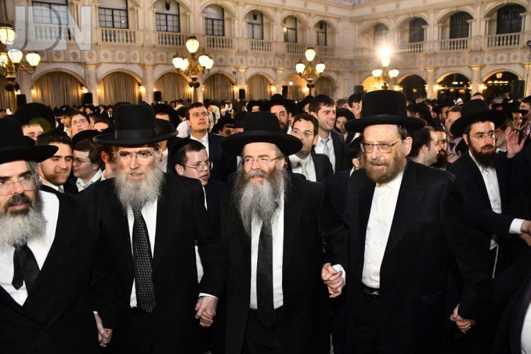 שמחת חתונת בת רבי ישראל מאיר דרוק ראש ישיבות 'תפארת ישראל' צילום שוקי לרר (50)