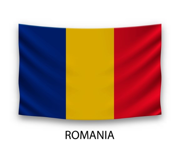 Hanging silk flag Template for your design