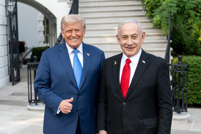 נתניהו וטראמפ הבית הלבן