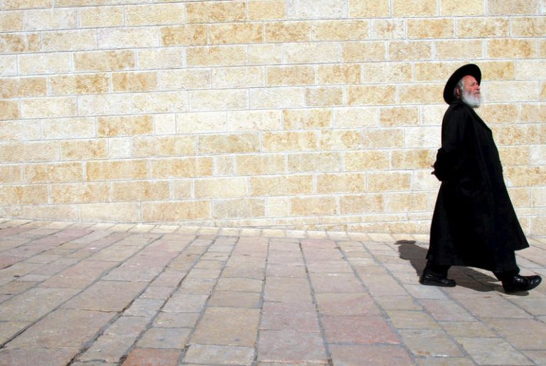 Orthodox man walking