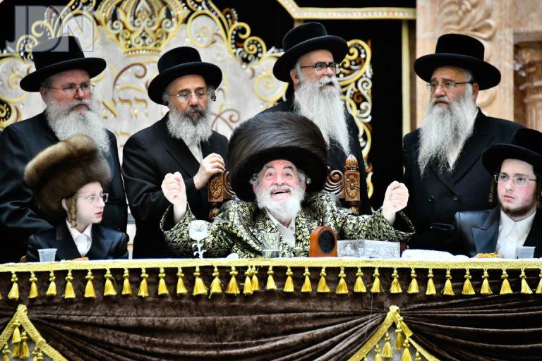 בר מצווה לנכדו של האדמור מויז'ניץ (50)