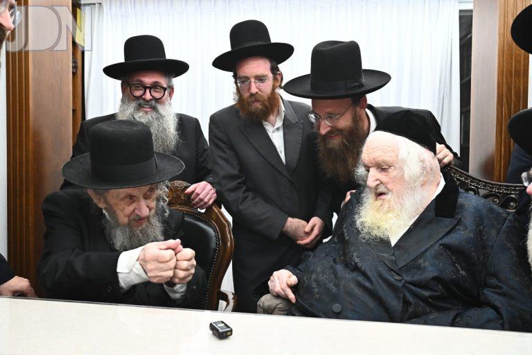 רה''י הגר''ד לנדו ביקר במעונו של מרן פוסק הדור הגר''מ שטרנבוך צילום שוקי לרר (9)