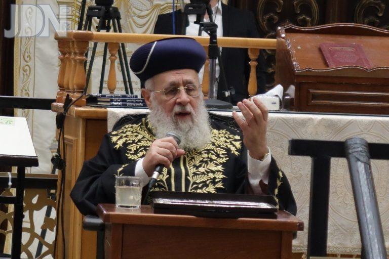 הראשל''צ רבי יצחק יוסף משתתף בסליחות האחרונות תשפ''ה בישיבת 'אור החיים' צילום ש.פ