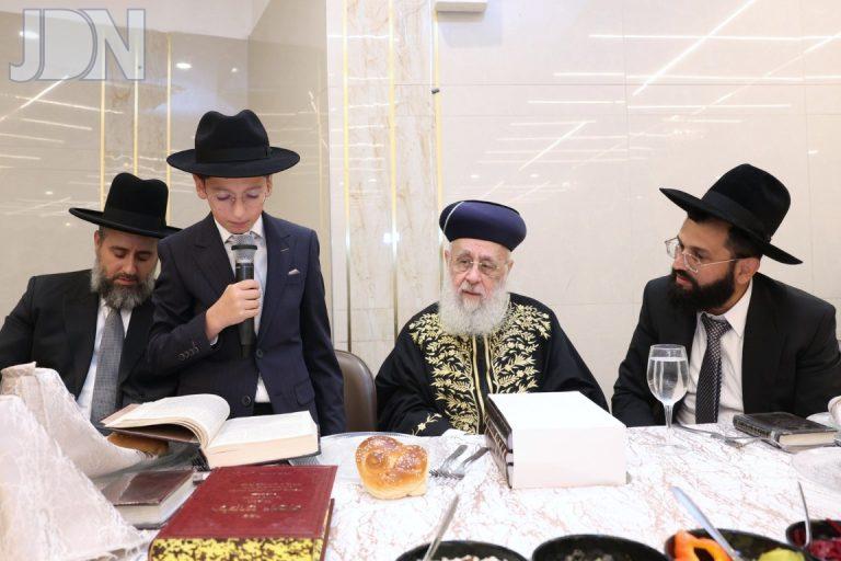 שמחת הבר מצוה לבנו של הרב אושרי אזולאי מקורבו ותלמידו של הראש''ל הגר''י יוסף (7)