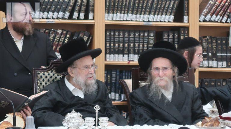 גאב''ד ערלוי ביתר בשמחת בית בשואבה וסעודת יארצייט של החתם סופר (2)