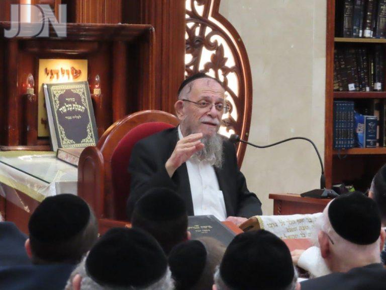 הגרי''ב שרייבר רב קהילת בני פנחס מסר דרשת שבת שובה בבית המדרש נפש החיים (10)