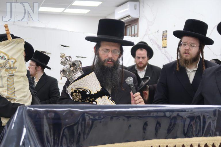הכנס''ת לביהמ''ד החסידי בשכונת מתחם הסופרים בראשות הגר''י דרברמבדיקר צילום י פריד (12)
