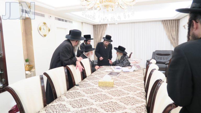 ראש ישיבת מנחת יצחק ביקר אצל האדמו''ר מסאטמר צילום ש.פ