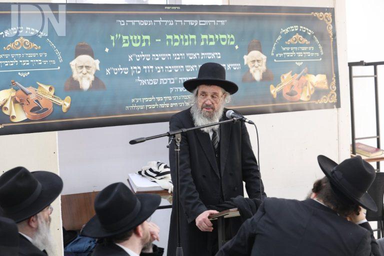 הגר''ד כהן במשא בהיכל ישיבת ברכת שמואל’ (1)