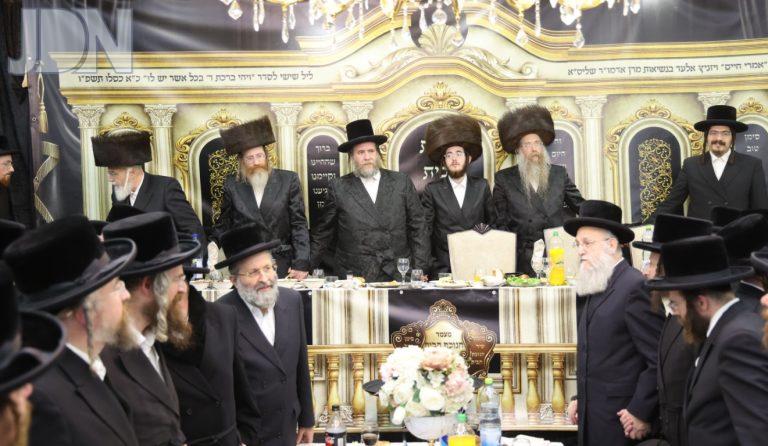 חנוכת הבית לביהמ''ד אמרי חיים ויז'ניץ באלעד בשילוב הש''ב לבן הרב שמואל דוד טסלר רב הקהילה צילום שמואל דריי (25)