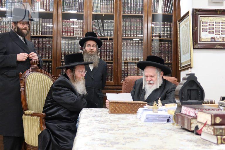 האדמו''ר מטערבישאן בביקור אצל אדמורי''ם ורבנים לקראת נישואי בתו צילום שימי פ