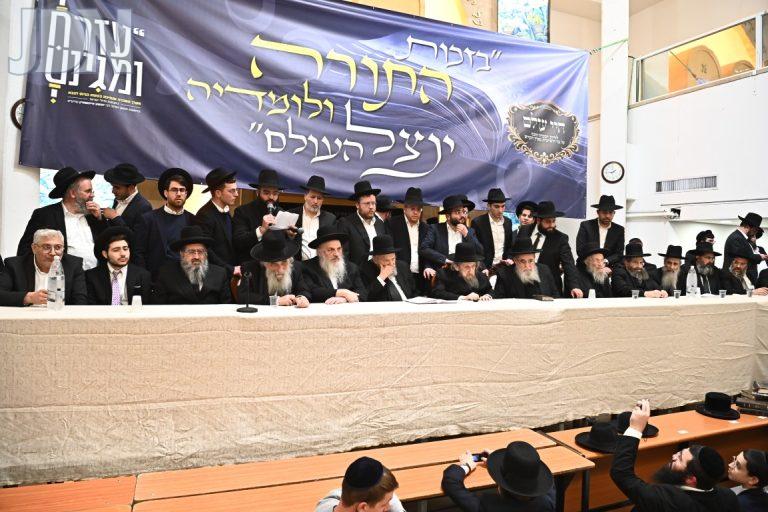 עצרת בראשות גדולי ישראל נגד הגיוס וקבלת פנים לבחורים ששוחררו ממאסר (36)