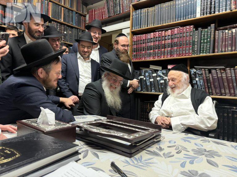 רבי שלום קמיניצקי אצל הגרב''ד פוברסקי (2)