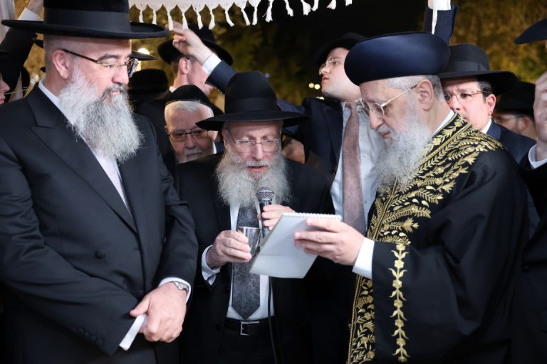 חתונה בן הרב רבי אליהו אילוז רבה של אור עקיבא צילום יעקב כהן (14)