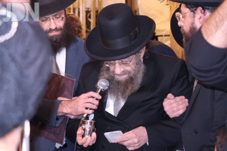 חתונה לנכד רב העיר בני ברק רבי מסעוד בן שמעון ר''י אור התלמוד וגאב''ד נווה ציון צילום ש.פ