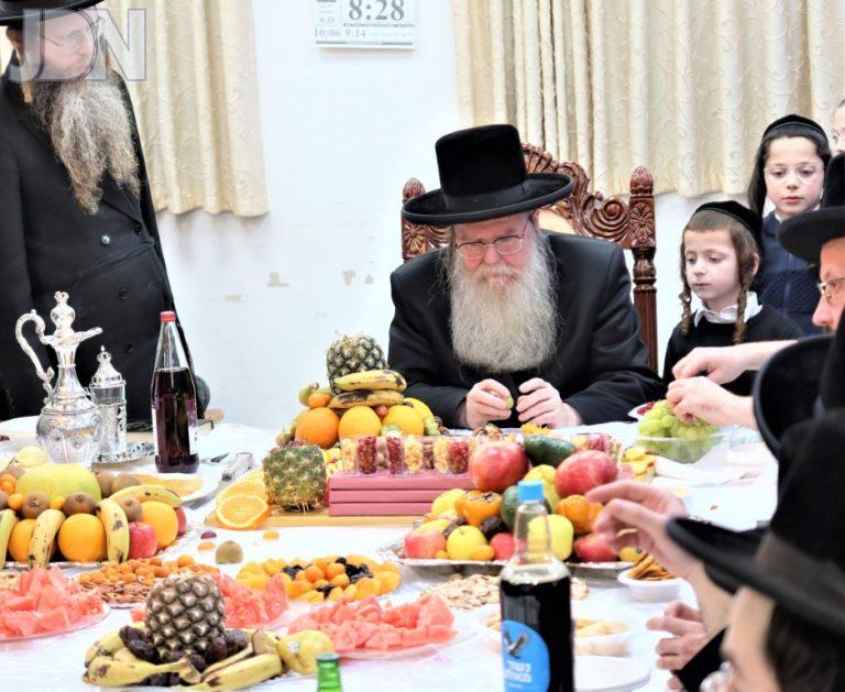 ט''ו בשבט בחצה''ק בערגסאז בבית מדרשו בעיר אלעד (3)