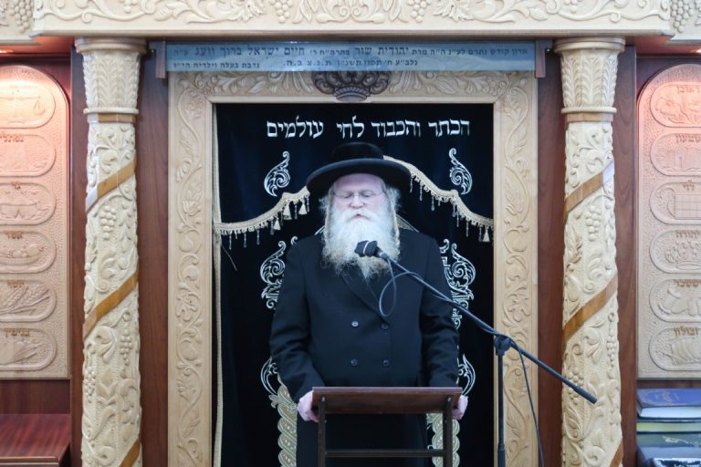 עצרת הספד רבי יעקב מענדל יאראוויטש זצוקללה''ה בבית המדרש 'קרעטשניף סיגעט' בירושלים (6)