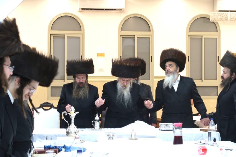 טיש נעילת החג וברכת האילנות בחצר הקודש טשארנאביל צילום שימי פ (4)