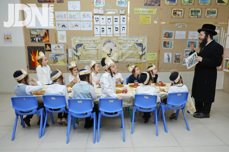 חיפה מסיבת סידור בת''ת כלל חסידי חשקת התורה צילום שמואל שנקר (7)