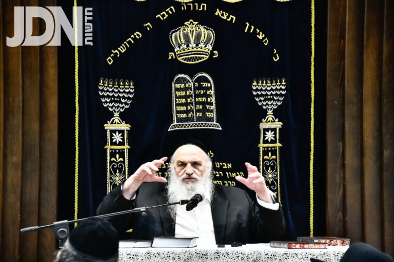 רבי חיים פיינשטיין ראש ישיבת עטרת שלמה בהכנה לקבלת התורה בישיבת מאור התלמוד ברחובות (24)