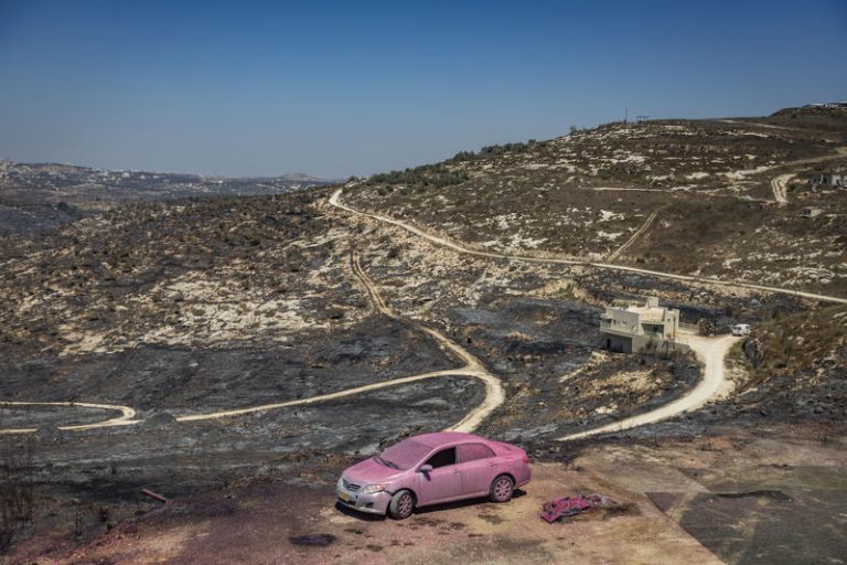 MIDEAST ISRAEL FIRE