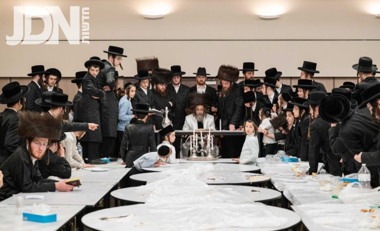 האדמו''ר מקרעטשניף סיגעט בביקור באנטווערפן - צילום משה קאהן -מ.א